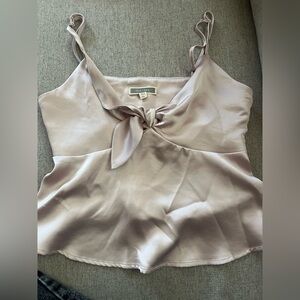 Chic Satin Camisole in Soft Mauve